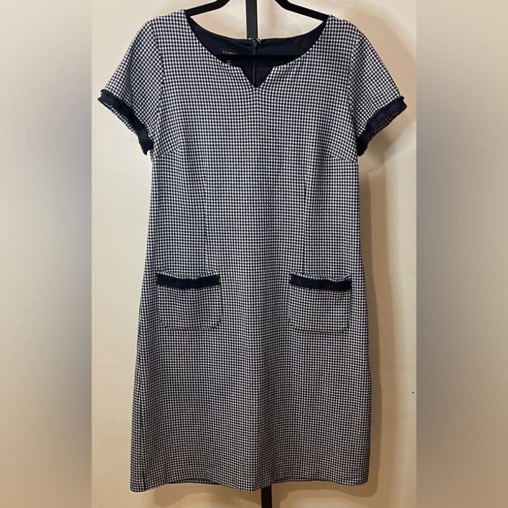 Classic Black and White Checkered Dress
